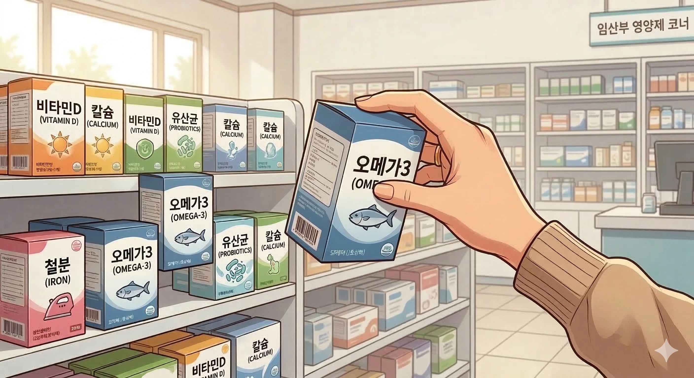 임산부 영양제 고르는 법: 오메가3·철분·유산균·비타민D 완벽 가이드