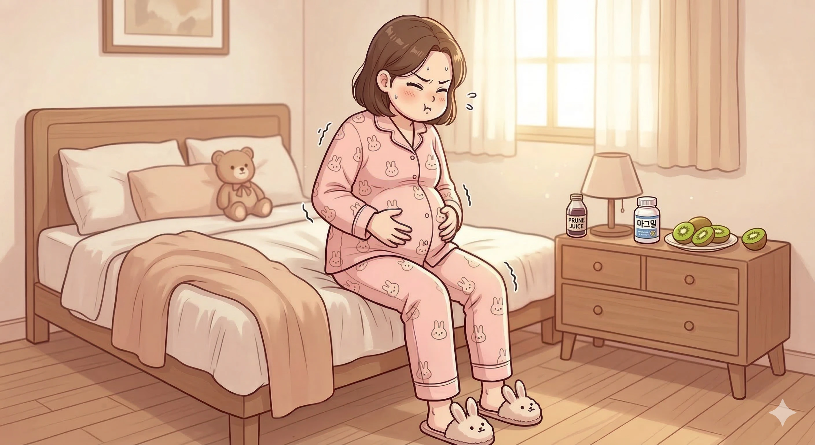 임산부 변비 탈출 프로젝트! 푸룬주스부터 마그밀까지 효과적인 해결법은?