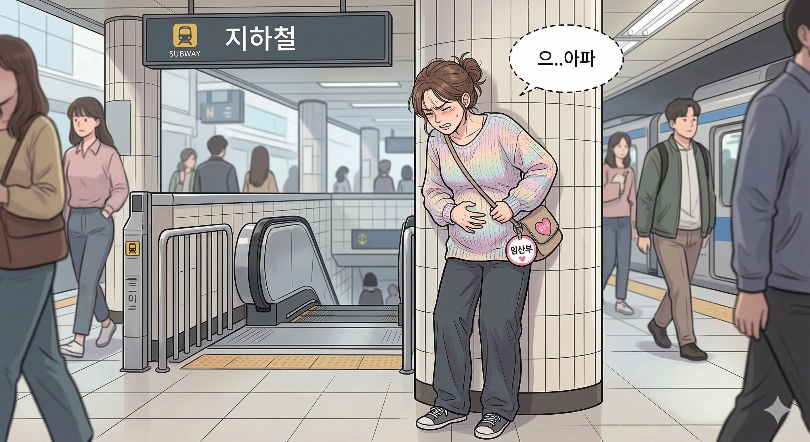 임신 중기 아랫배 통증, '배뭉침'과 '가진통'은 어떻게 다를까요?