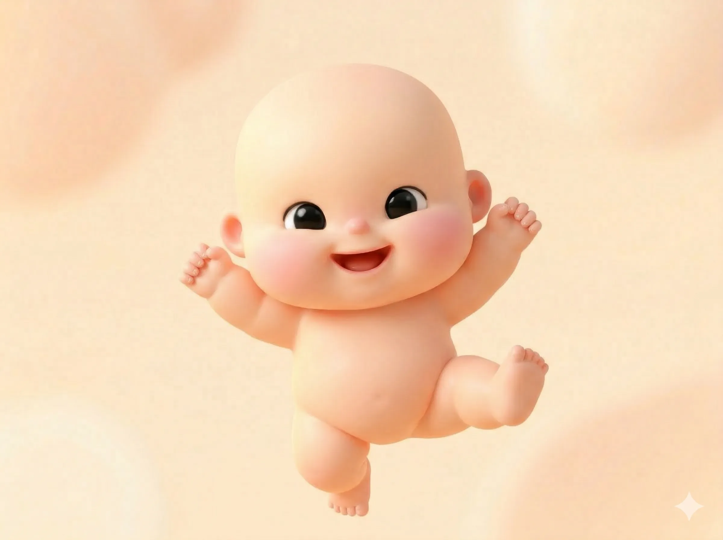 임신 20주차 아기 일러스트