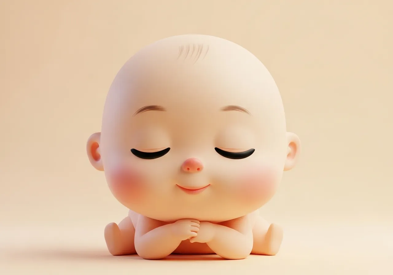 임신 22주차 아기 일러스트