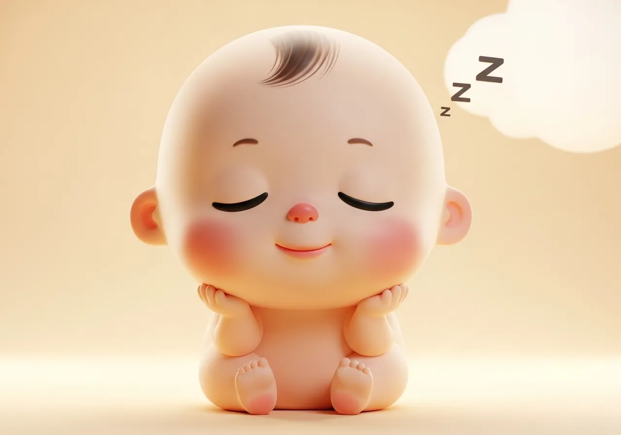 임신 27주차 아기 일러스트