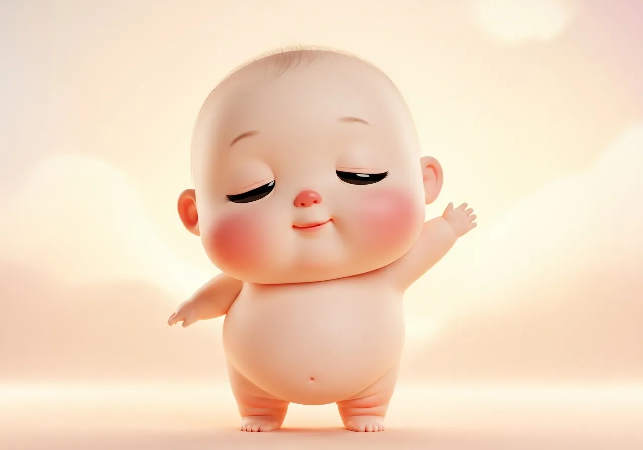 임신 29주차 아기 일러스트