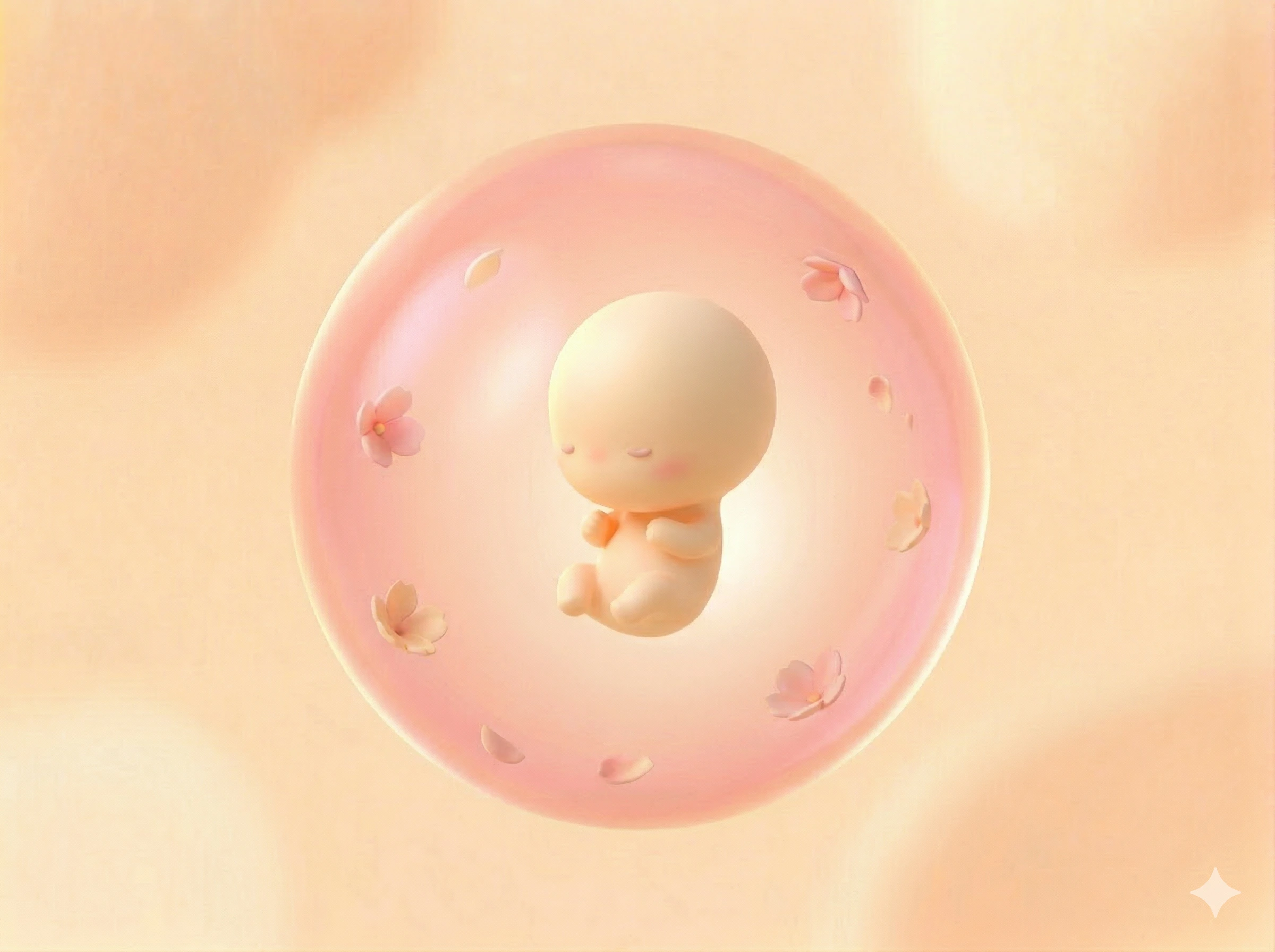 임신 9주차 아기 일러스트